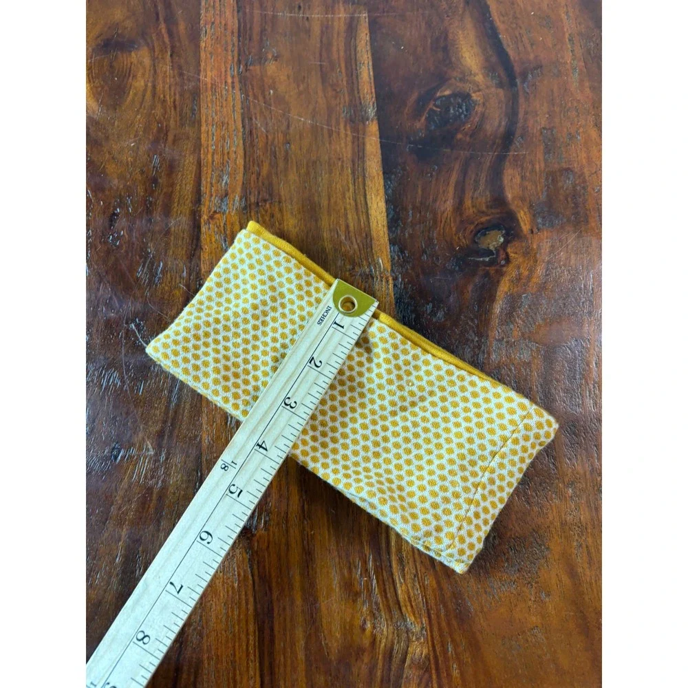 Smartwool Merino Wool Reversible Headband Mustard Yellow Honeycomb Dot Pattern
